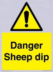 Danger Sheep dip